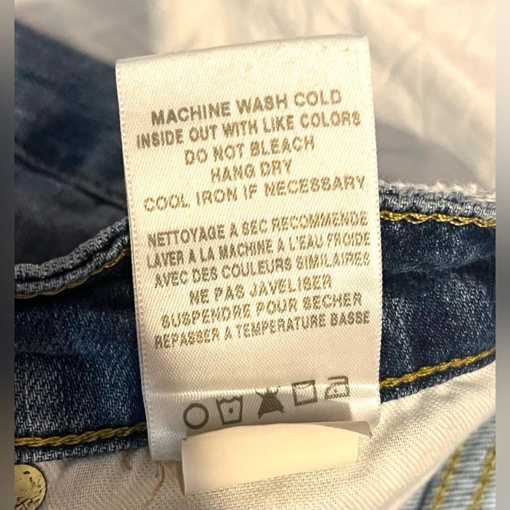 Joe’s Jeans Distressed Cuff Crop Women’s Blue Jeans Waist Size 26 - Picture 12 of 16